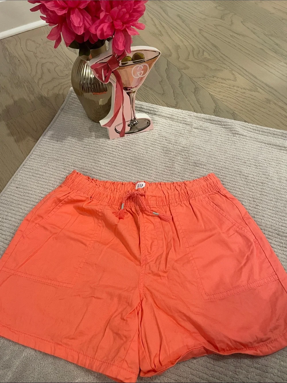 GAP Coral Drawstring Casual Shorts